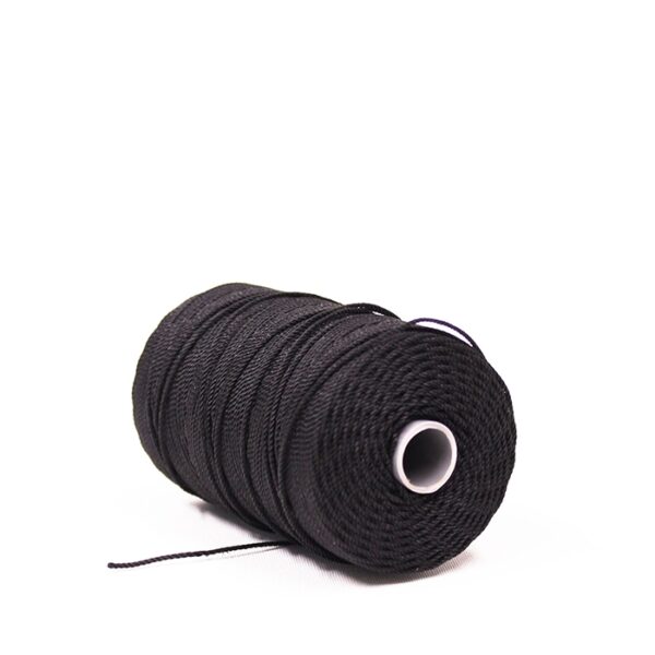 Võrgurakendusniit den210/24 (1,2mm) immutatud nailon MUST rull/100g