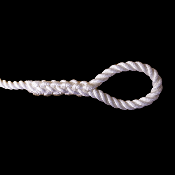 Puksiirköis PA 30,0mm kt.169kN käsitsi pleissitud otstega, 8m VALGE